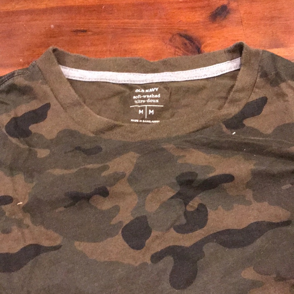 Camouflage green t-shirt